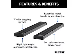 Luverne Truck Equipment 20-c silv/sierra 2500/3500hd standard 8ft box grip step 7in x 88in aluminum w2w running boards