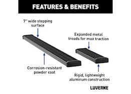 Luverne Truck Equipment 14-c promaster 1500/2500/3500 grip step 7in x 36in/100in black aluminum running boards