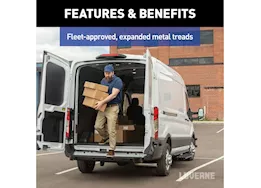 Luverne Truck Equipment Impact shock-absorbing rear bumper step fleet kit/select ford transit