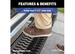 Luverne Truck Equipment 07-20 sprinter/15-20 transit/14-c promaster impact rear bumper step with fixed