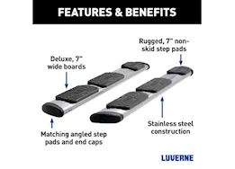 Luverne Truck Equipment Regal 7 polished stainless 101in oval w2w steps/select silverado/sierra hd