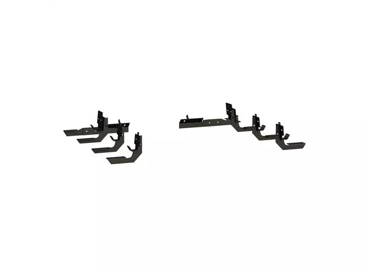 Luverne Truck Equipment Mega steps & brackets running board mounting bracket black textured powder coat