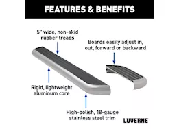 Luverne Truck Equipment Megastep 6-1/2in x 36in/100in aluminum running boards/select ram promaster