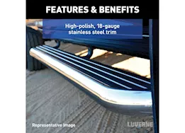 Luverne Truck Equipment Megastep 6-1/2in x 36in/100in aluminum running boards/select ram promaster