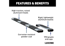 Luverne Truck Equipment O-mega ii 6in x 36in/100in silver aluminum side steps/select ram promaster