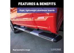 Luverne Truck Equipment O-mega ii 6in x 36in/100in silver aluminum side steps/select ram promaster