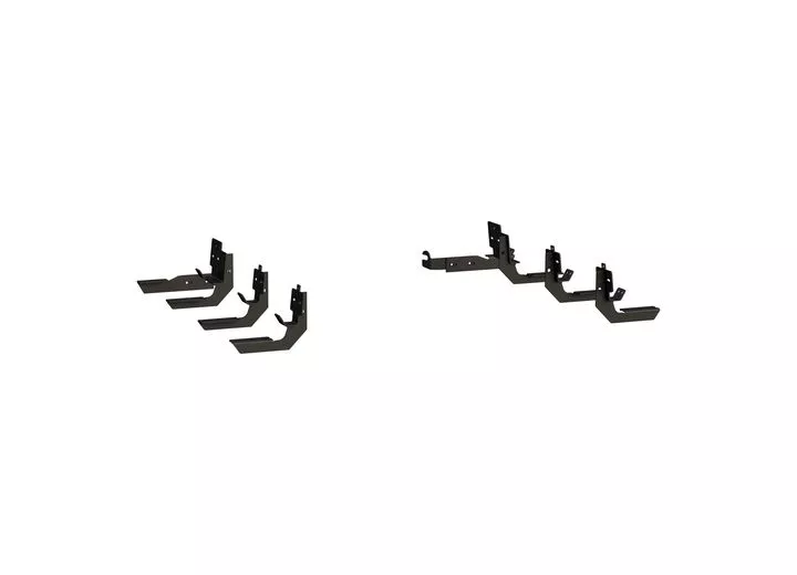 Luverne Truck Equipment 14-16 ram 2500 mega steps & brackets running board mounting black textured rocker mount