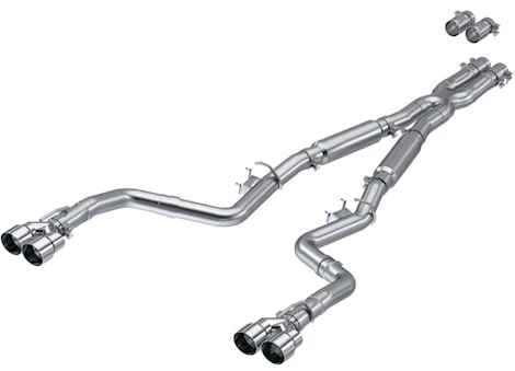 MBRP, Inc. 15-C CHALLENGER 5.7/6.2L/6.4L HEMI ALUMINIZED STEEL 3 INDUAL CAT BACK QUAD TIPS (STREET VERSION)