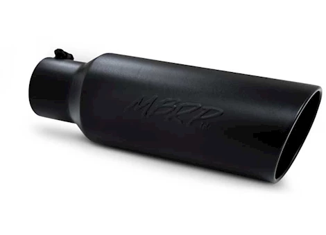 MBRP, Inc. UNIVERSAL TIP, 6" O.D., ROLLED END, 4" INLET 18" IN LENGTH, BLACK FINISH