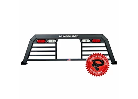 Magnum Truck Racks 15-20 F-150 LOW PRO W/WINDOW HEADACHE RACK