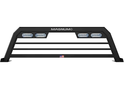 Magnum Truck Racks 21-22 F-150 LOW PRO HEADACHE RACK -INCANDESCENT LIGHTS W/O BLIS ONLY
