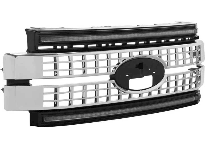 Morimoto Lighting 17-19 SUPER DUTY XBG LED GRILLE CHROME FINISH / AMBER DRL