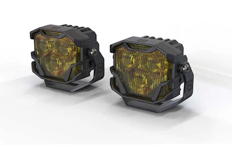 Morimoto Lighting 4BANGER 2.0 NCS SAE WIDE LED PODS (YELLOW)(SET)