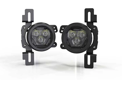 Morimoto Lighting 18-C WRANGLER JL/GLADIATOR JT 4BANGER FOG LIGHT KIT (NCS/WIDE/WHITE)