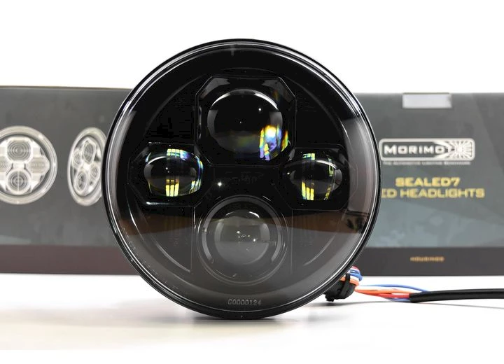 Morimoto Lighting SEALED7 2.0(7IN ROUND)(BLACK)HEADLIGHT(SEALED BEAM)