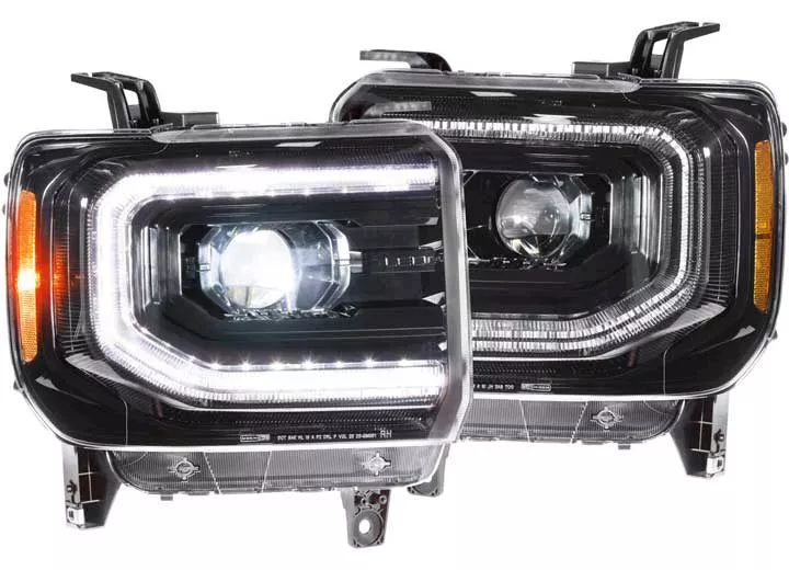 Morimoto Lighting 14-18 sierra xb led headlight assemblies black