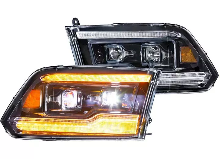 Morimoto Lighting 09-18 ram 1500/2500/3500 morimoto xb led projector headlights (amber drl)