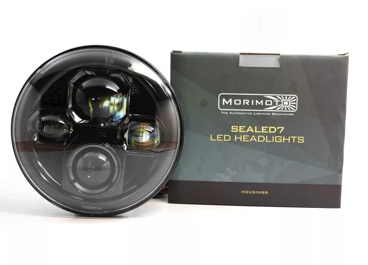 Morimoto Lighting Sealed7 2.0(7in round)(black)headlight(sealed beam)