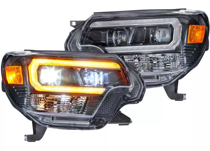 Morimoto Lighting 12-15 tacoma xb hybrid led headlights drl version pair amber