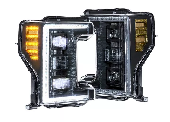 Morimoto Lighting 17-19 f250/f350 super duty xb hybrid led headlights smoked