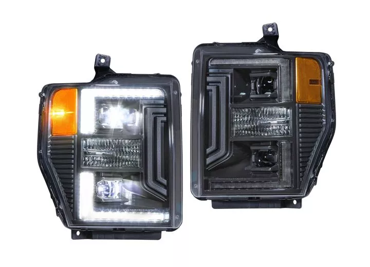 Morimoto Lighting 08-10 f250/f350 xb hybrid led heads(pair/asm)