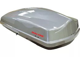 Malone Auto Racks Cargo12 Rooftop Cargo Box – 12 Cubic Feet, High Gloss Gray