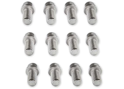 Mr. Gasket Co. HEADER BLT S/S 3/8-16X3/4 12PC
