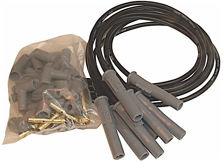 MSD Ignition 8.5MM WIRE SET, SUPER CONDUCTOR 8 CYL MULTI-ANGLE, UNIVERSAL, BLAC