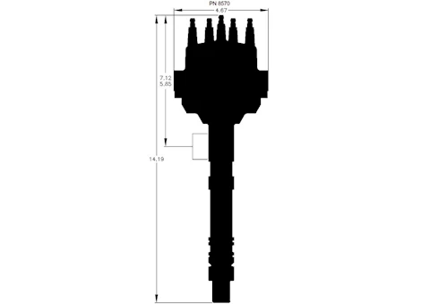 MSD Ignition CHEVY PRO-BILLET SMALL DIAMETER V8 DISTRIBUTOR