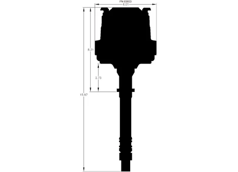 MSD Ignition MSD BLACK DISTRIBUTOR/BILLET GM HEI