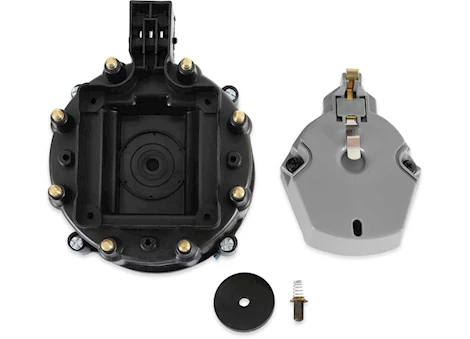 MSD Ignition GM HEI STREET FIRE CAP AND ROTOR KIT, INTERNAL COIL, BLAC