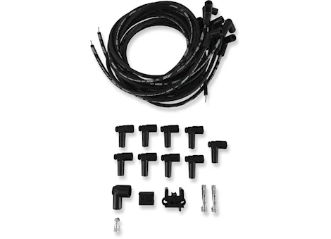 MSD Ignition Street fire spark plug wire set 8 cyl, hei/90 deg, universal, blac Main Image