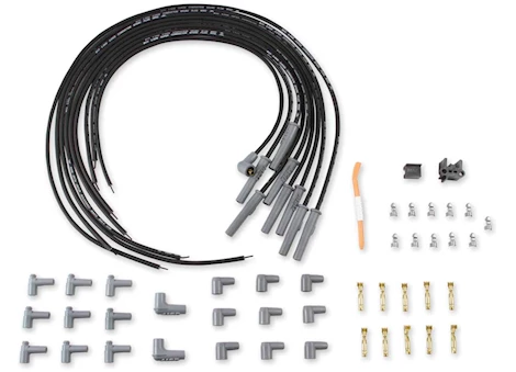 MSD Ignition 8.5MM WIRE SET, SUPER CONDUCTOR 8 CYL MULTI-ANGLE, UNIVERSAL, BLAC