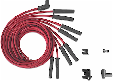 MSD Ignition Super conductor spark plug wire set, multi-angle plug, hei cap, re Main Image