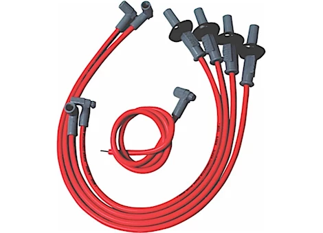 MSD Ignition SUPER CONDUCTOR SPARK PLUG WIRE SET, VW TYPE 1, (USE W/ PN 8485), 8.5MM, RE