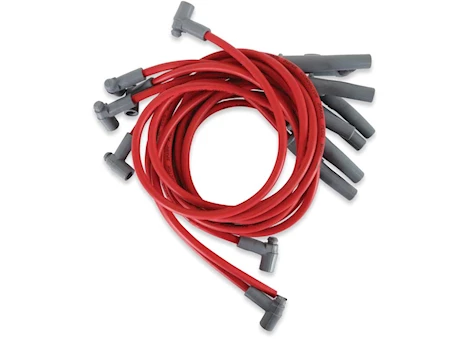 MSD Ignition 75-on chevy 454 hei super conductor spark plug wire set, red jacke Main Image