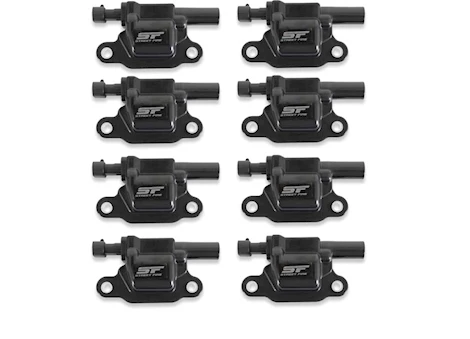 MSD Ignition 05-13 GM LS2/LS3/LS4 STREET FIRE IGNITION COILS, DIRECT BOLT-IN, BLACK, 8 PAC