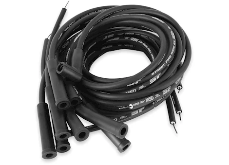 MSD Ignition STREET FIRE WIRE SET, MULTI-ANGLE PLUG, HEI, UNIVERSAL, BLAC