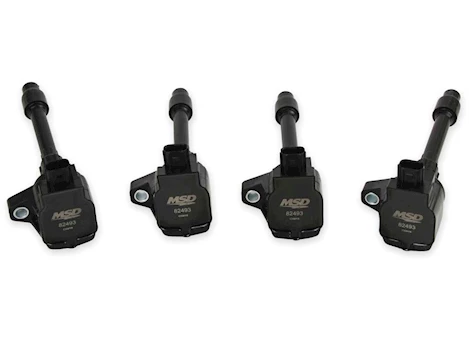MSD Ignition 16-20 CIVIC 2.0L/2.0L TURBO BLASTER SERIES IGNITION COIL, 4 CYL, BLACK, 4 PAC