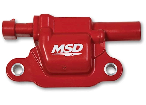 MSD Ignition 14-C GM LT BLASTER SEIRES IGNITION COIL, GEN V DIRECT INJECTED ENGINE, RED, SQU
