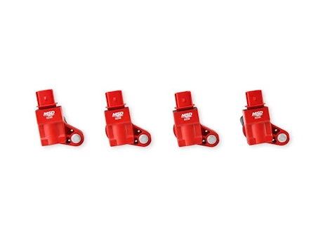 MSD Ignition 13-19 ATS/COLORADO 2.0L TURBO 4-CYL BLASTER SERIES IGNITION COIL, RED, 4 PAC