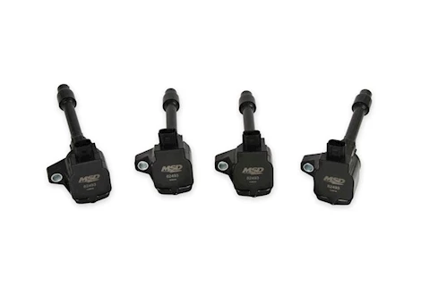 MSD Ignition 16-20 CIVIC 2.0L/2.0L TURBO BLASTER SERIES IGNITION COIL, 4 CYL, BLACK, 4 PAC