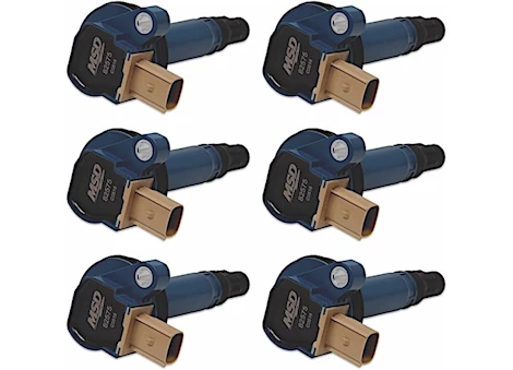 MSD Ignition 10-16 f150/flex ecoboost 3.5l v6 ignition coil, 3-pin connector, blue, 6 pac Main Image