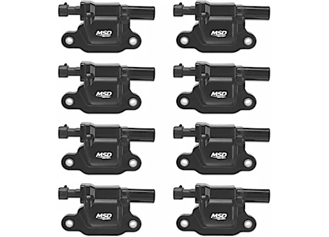 MSD Ignition 05-13 sierra/silverado 1500 gm ls blaster series ignition coil, black, 8 pac Main Image