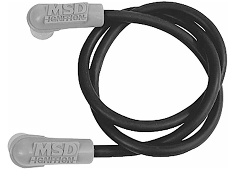 MSD Ignition BLASTER 3 HEI COIL WIRE, SUPER CONDUCTOR, 18IN LONG, 90 DEG, BLAC