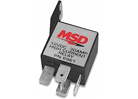 MSD Ignition HIGH CURRENT RELAY, SPST, 30 AMPS W/ 12 VOLTS INPUT VOLTAG