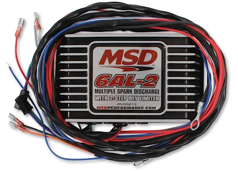 MSD Ignition 6al 2 ignition control/nuilt in 2 step rev-limiter/blac Main Image