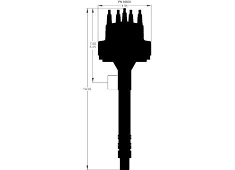 MSD Ignition Msd black distr/chevy v8/pro-bill/locked Main Image