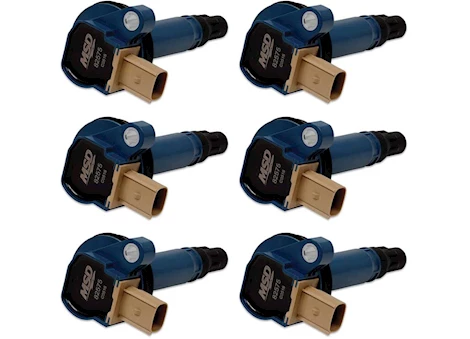 MSD Ignition 10-16 F150/FLEX ECOBOOST 3.5L V6 IGNITION COIL, 3-PIN CONNECTOR, BLUE, 6 PAC
