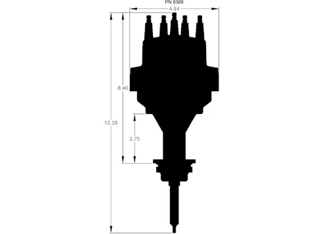 MSD Ignition SB CHRYSLER 318/360 READY-TO-RUN DISTRIBUTOR
